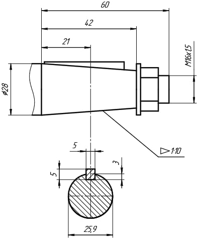 2Ц3 160Н Входной вал конический.jpg